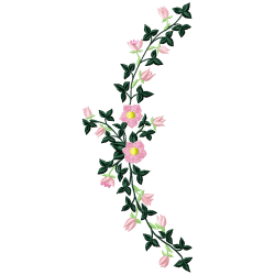 Flowers And Tree Embroidery Design 12